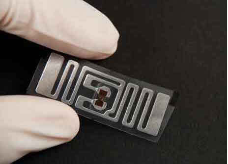 This is an example of an UHF RFID Inlay. RFID tags consist of RFID Inlays that carry RFID Chips and Antennas_ Tag usually starts as an inlay